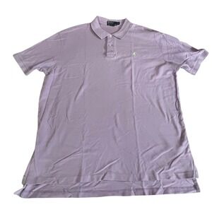 Polo Ralph Lauren Mens Lavender Classic Fit Polo Shirt XL